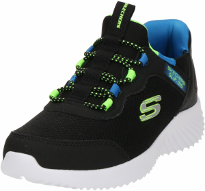 SKECHERS Tenisky 'BOUNDER - BRISK-BURST'  azúrová / jablková / čierna