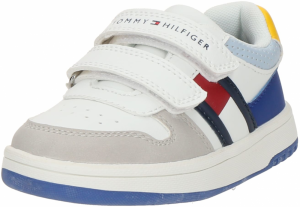 TOMMY HILFIGER Tenisky  kobaltovomodrá / sivá / tmavočervená / biela