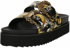 Versace Jeans Couture Šľapky 'FONDO ARIZONA'  oranžová / čierna / šedobiela
