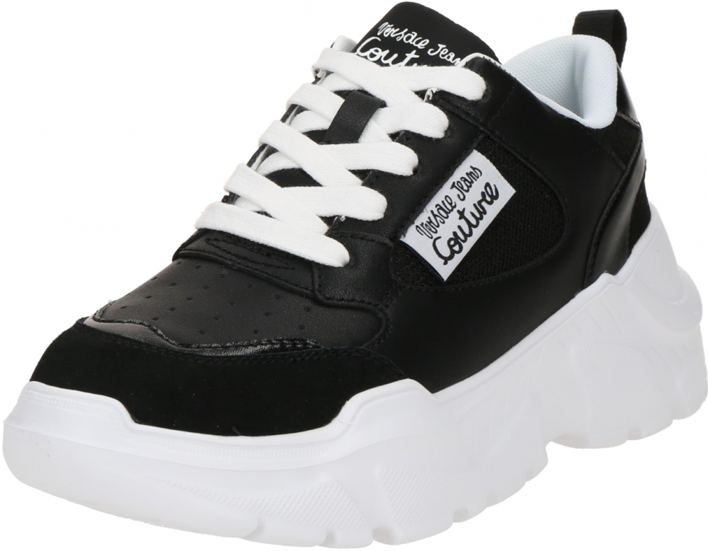 Versace Jeans Couture Nízke tenisky 'FONDO SPEEDTRACK'  čierna / biela