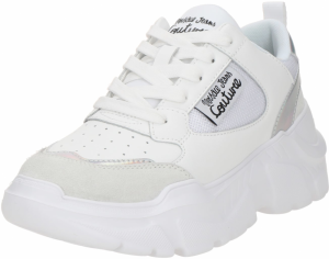 Versace Jeans Couture Nízke tenisky 'FONDO SPEEDTRACK'  svetlosivá / strieborná / biela