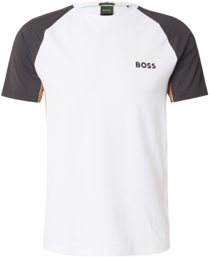 BOSS Funkčné tričko  hnedá / čierna / biela