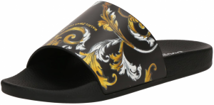 Versace Jeans Couture Šľapky 'FONDO SHELLY'  zlatá žltá / čierna / šedobiela