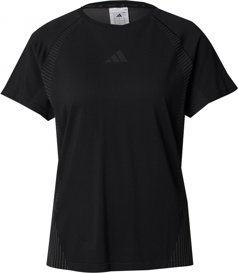 ADIDAS PERFORMANCE Funkčné tričko  tmavosivá / čierna