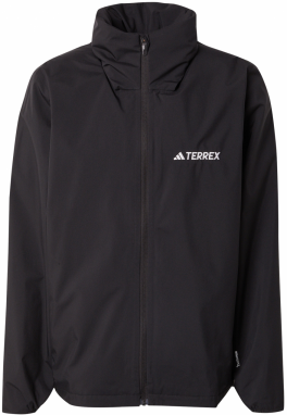 ADIDAS TERREX Outdoorová bunda 'Ess'  čierna / biela