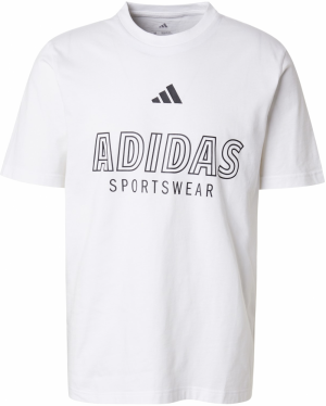 ADIDAS SPORTSWEAR Funkčné tričko 'House of Tiro'  čierna / biela