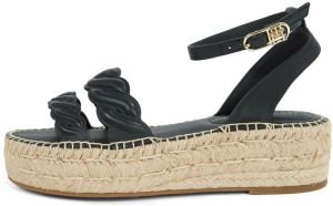 TOMMY HILFIGER Remienkové sandále 'Rope'  čierna
