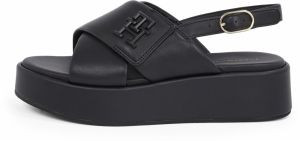 TOMMY HILFIGER Remienkové sandále  čierna