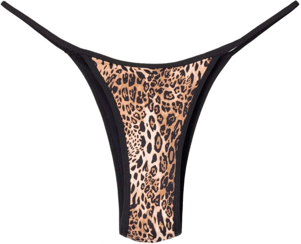 Bershka Bikinové nohavičky  béžová / hnedá / čierna
