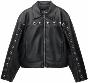 Pull&Bear Prechodná bunda  čierna