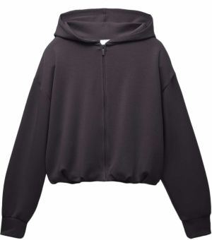 Pull&Bear Tepláková bunda  antracitová