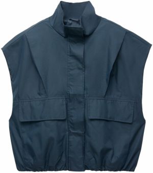Pull&Bear Vesta  námornícka modrá
