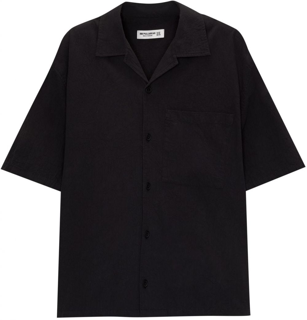 Pull&Bear Košeľa  čierna