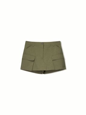 Bershka Sukňa  kaki