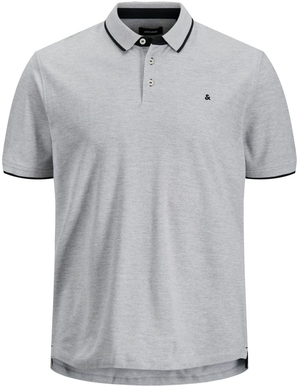 Jack & Jones Plus Tričko 'JJEPAULOS'  sivá / čierna