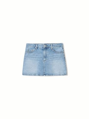 Bershka Sukňa  modrá denim
