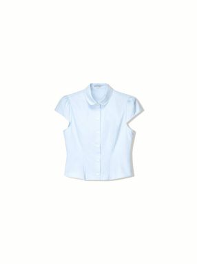 Bershka Blúzka  svetlomodrá