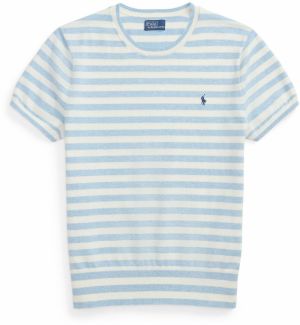 Polo Ralph Lauren Sveter  námornícka modrá / svetlomodrá / biela