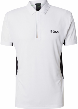 BOSS Funkčné tričko 'Paddytech Pro'  čierna / biela