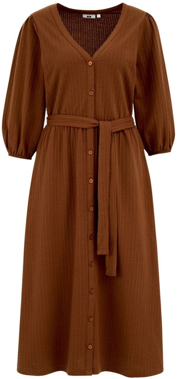 WE Fashion Šaty  tmavohnedá