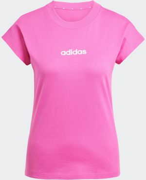 ADIDAS SPORTSWEAR Funkčné tričko 'Essentials Linear'  ružová / biela