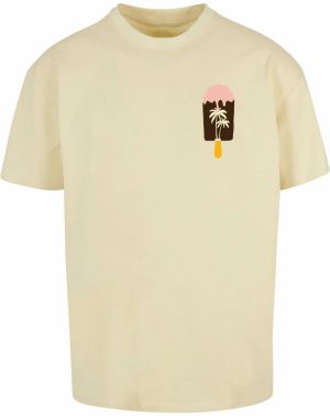 Merchcode Tričko 'Summer - Icecream'  svetložltá / oranžová / ružová / čierna