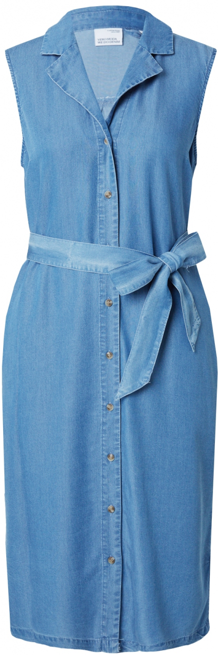 VERO MODA Košeľové šaty 'VMBree'  modrá denim