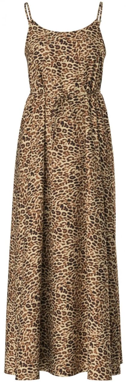 PIECES Šaty 'PCFRANAN'  karamelová / kapučíno / čierna