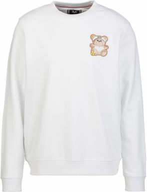 19V69 ITALIA Mikina 'Nico Teddy'  svetlohnedá / zelená / biela