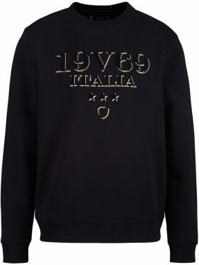 19V69 ITALIA Mikina 'Nico'  žltohnedá / čierna