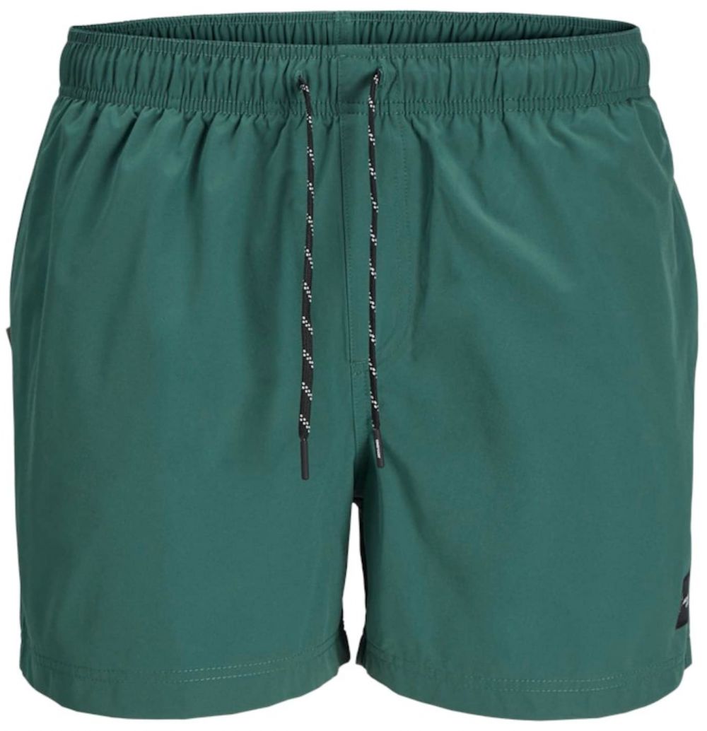 JACK & JONES Plavecké šortky 'JPSTMaui'  smaragdová / čierna / biela