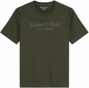 Marc O'Polo Tričko  tmavozelená / zelená melírovaná
