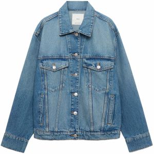MANGO Prechodná bunda 'KOURTNEY'  modrá denim