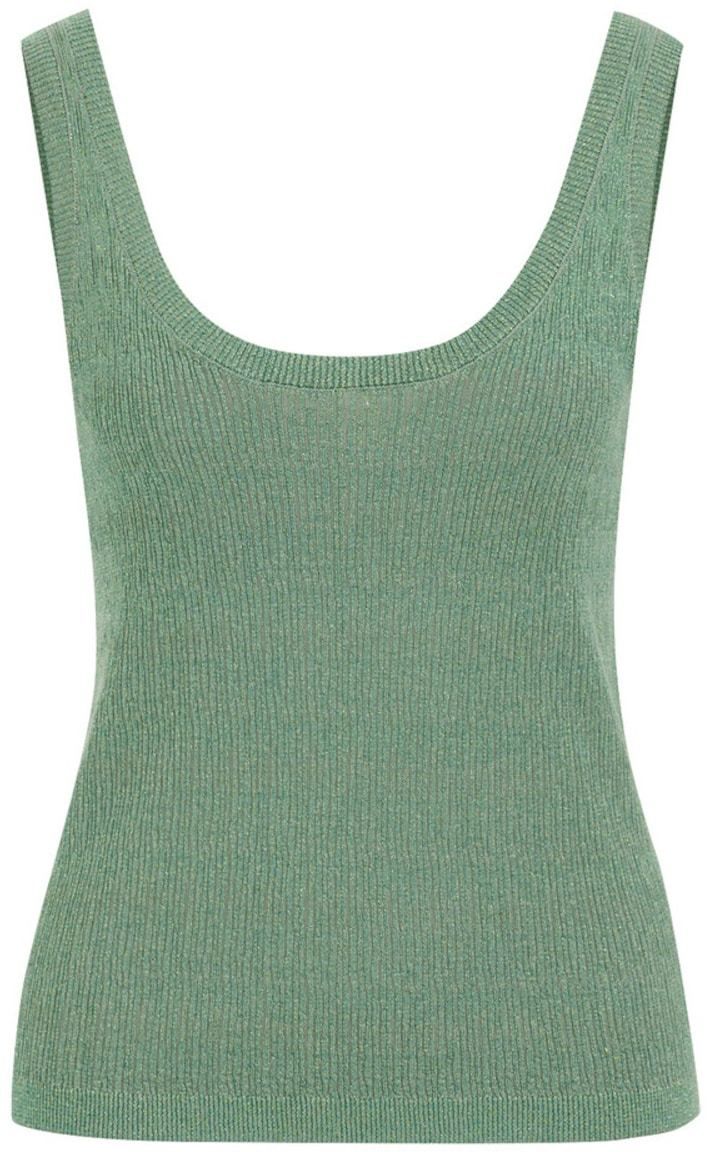 WE Fashion Vyšívaný top  svetlozelená