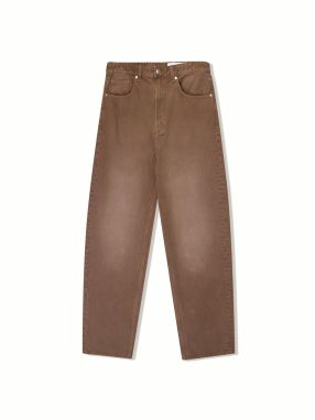 Bershka Džínsy  hnedá