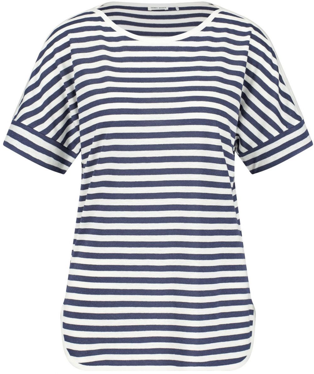 GERRY WEBER Tričko  indigo / biela