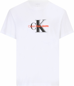 Calvin Klein Jeans Plus Tričko  červená / čierna / biela