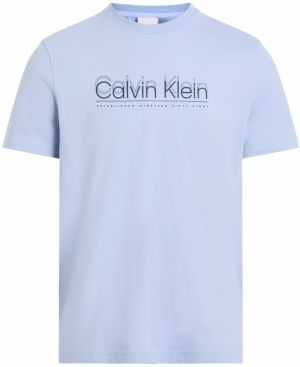 Calvin Klein Tričko  námornícka modrá / svetlomodrá