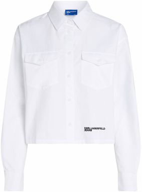 KARL LAGERFELD JEANS Prechodná bunda  biela