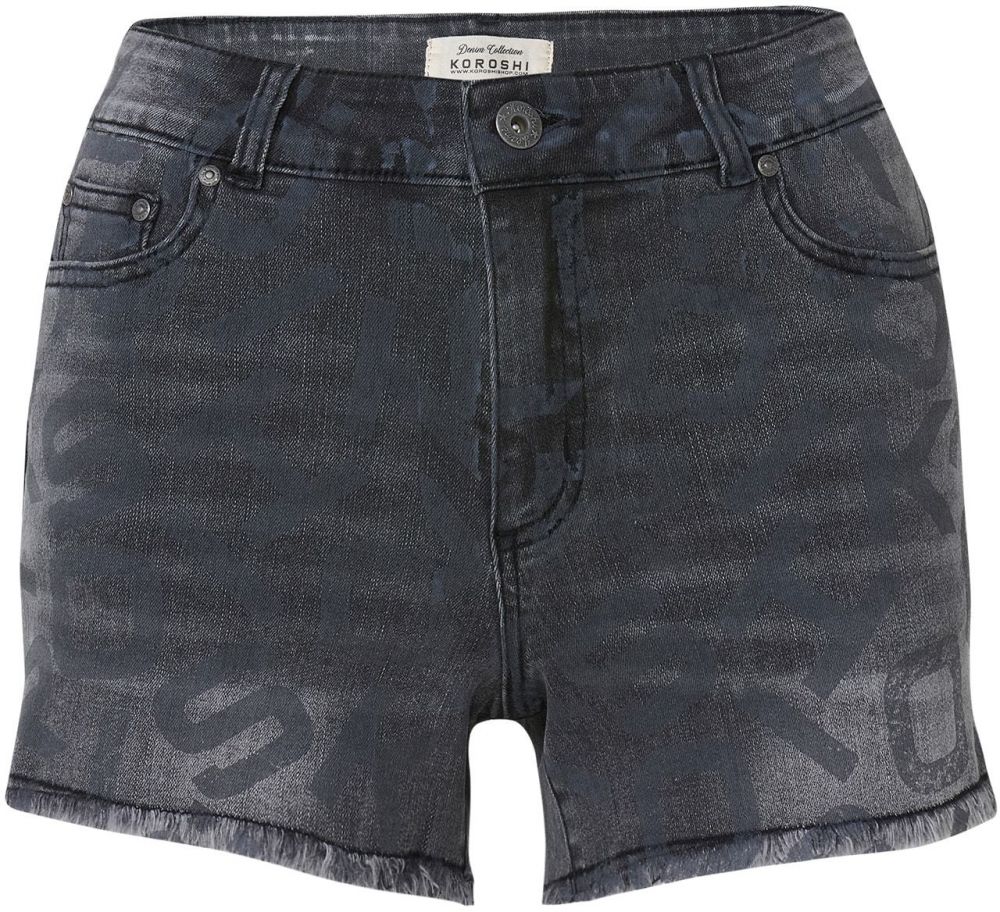 KOROSHI Džínsy  čierny denim