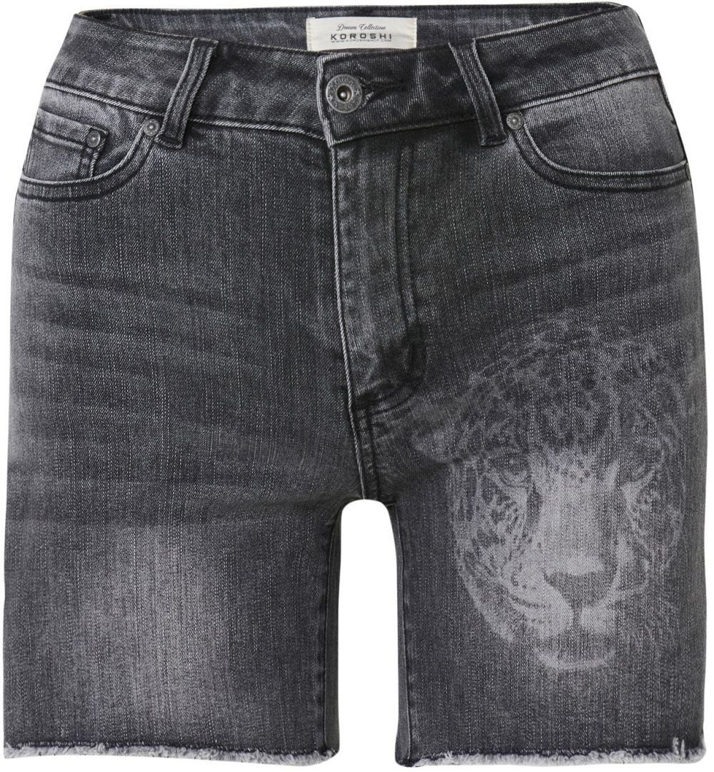 KOROSHI Džínsy  čierny denim