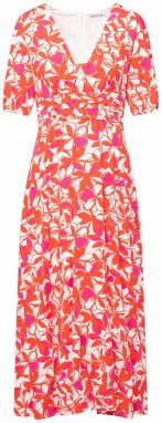 Quiosque Šaty  fuksia / neónovo červená / biela