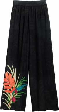 Desigual Nohavice  pastelovo žltá / svetlozelená / oranžová / čierna