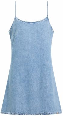 Calvin Klein Jeans Šaty 'ICONIC'  modrá denim