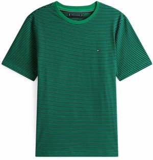 TOMMY HILFIGER Tričko 'ESS SEASONAL'  zelená / čierna