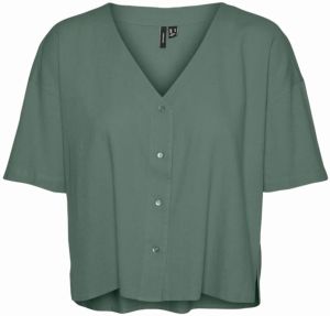 VERO MODA Blúzka 'VMJESMILO'  tmavozelená