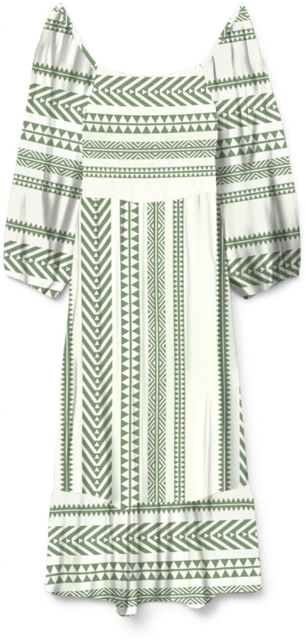 VERO MODA Šaty 'VMDICTHE'  kiwi / biela