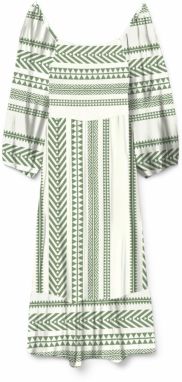 VERO MODA Šaty 'VMDICTHE'  kiwi / biela
