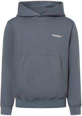 JACK & JONES Mikina 'JORIslington'  pastelovo modrá / čadičová / biela