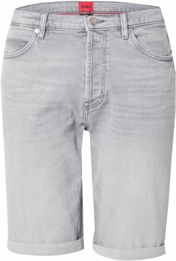 HUGO Džínsy  sivý denim